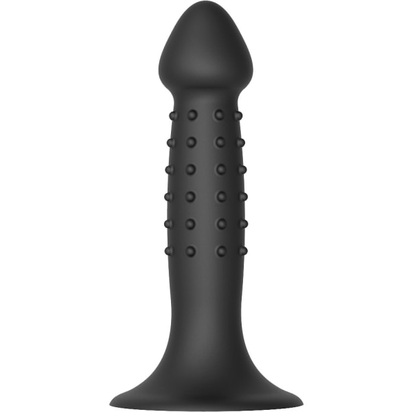 Dream Toys: Nubbed Plug with Suction Cup Svart