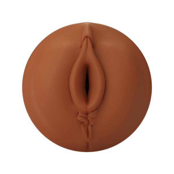 Autoblow A.I: Silicone Vagina Sleeve, mörk Mörk hudfärg