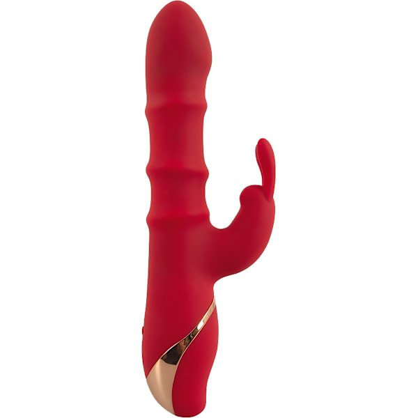 You2Toys: Rabbit Vibrator with 3 Moving Rings Röd