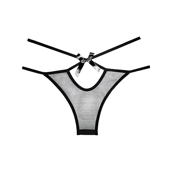 Allure: Naughty Vanilla Panty, One Size Svart one size