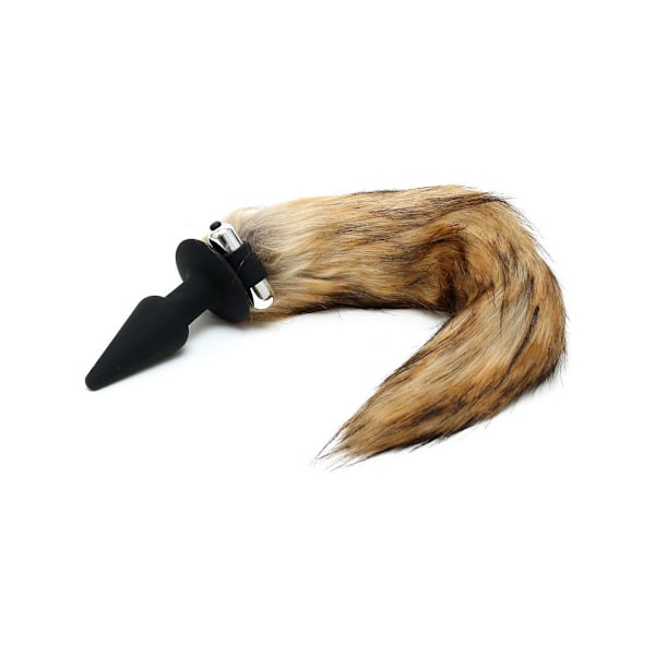 Rimba: Butt Plug with Foxtail Svart