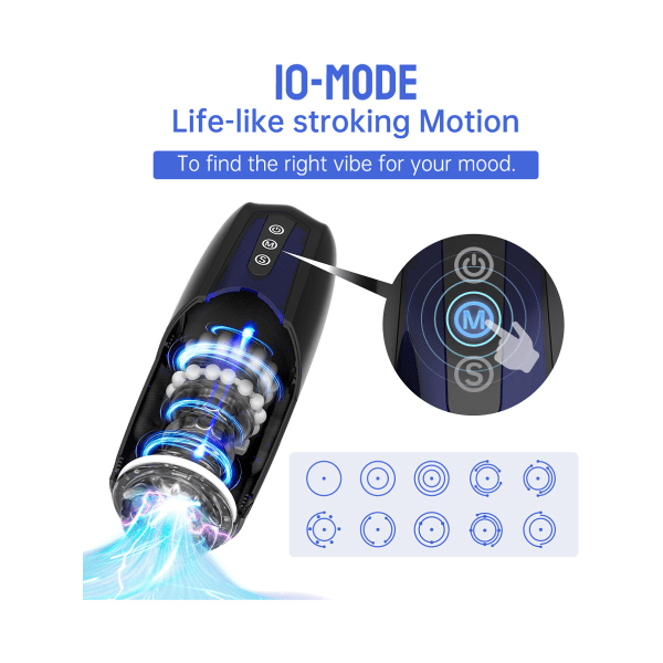 Magic Motion: Xone, Interactive Stroker Blå, Transparent