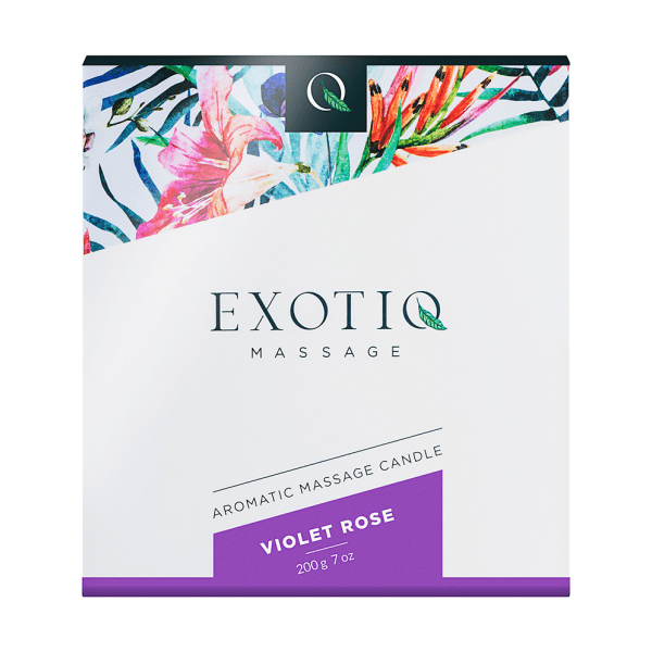 Exotiq: Massage Candle, Violet Rose, 200 g Vit