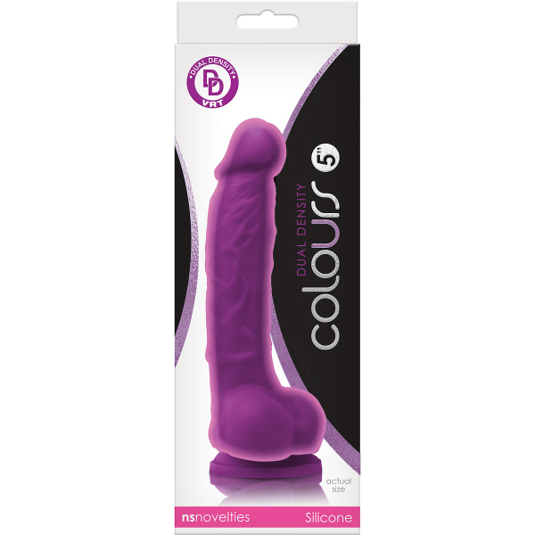 NSNovelties: Colours Dual Density Dildo, 18 cm Lila