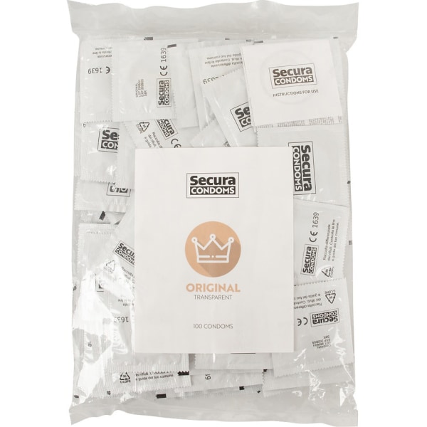 Secura: Original, Kondomer, 100-pack Transparent