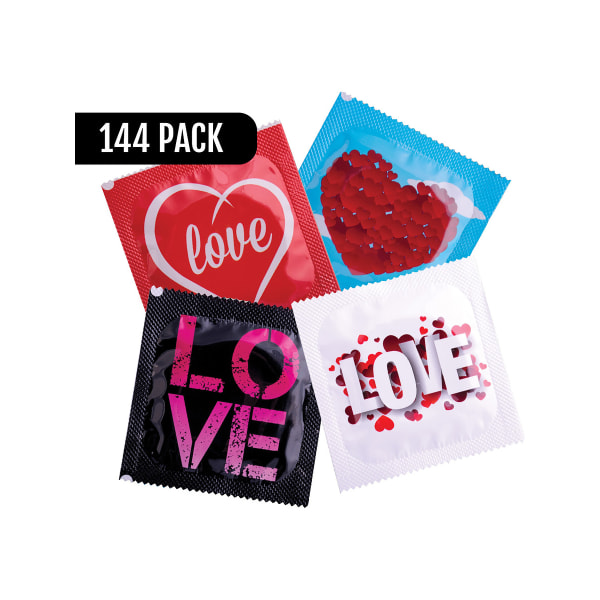 Pasante Love Range: Kondomer, 144-pack Transparent