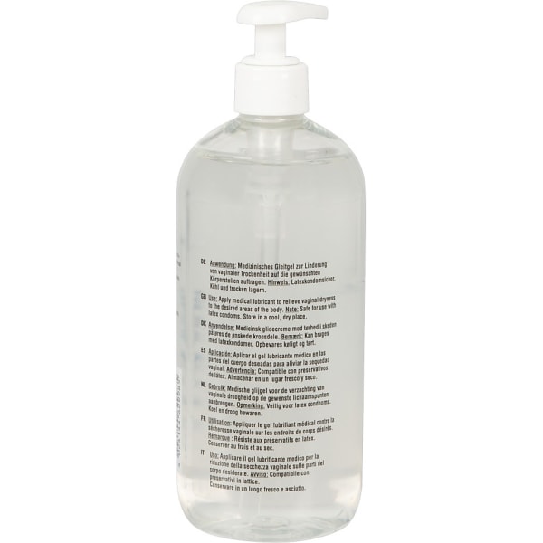 Just Glide: Vandbaseret Glidecreme, 500 ml Transparent