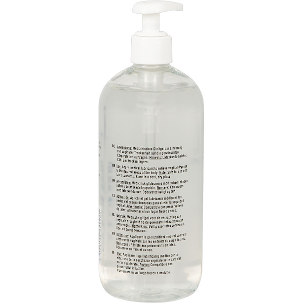 Just Glide: Vattenbaserat Glidmedel, 500 ml Transparent