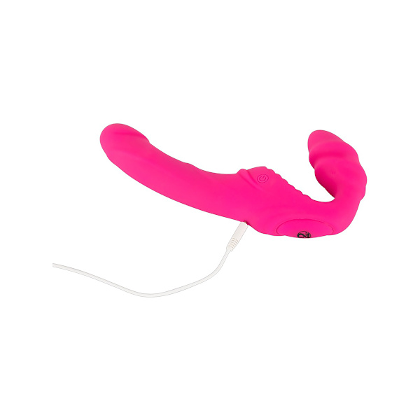 You2Toys: Vibrating Strapless Strap-On, Double Teaser, rosa Rosa