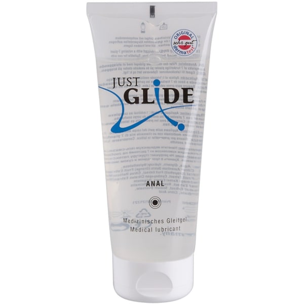 Just Glide Anal: Vattenbaserat Glidmedel, 200 ml Transparent