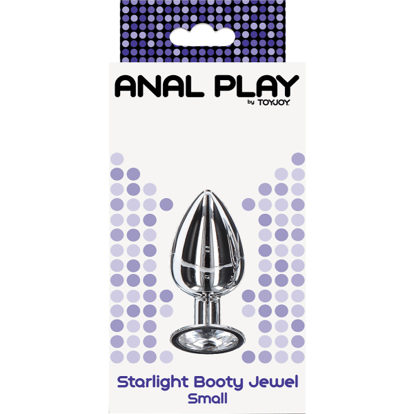 Toy Joy: Anal Play, Starlight Booty Jewel, small Silver, Transparent