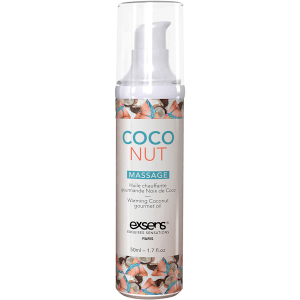 Exsens: Warming Massage Oil, Coconut, 50 ml