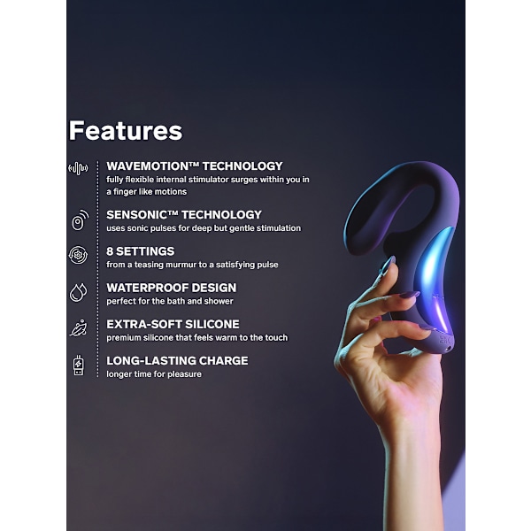 LELO: Enigma Wave, Trippelstimulerande Vibrator Lila