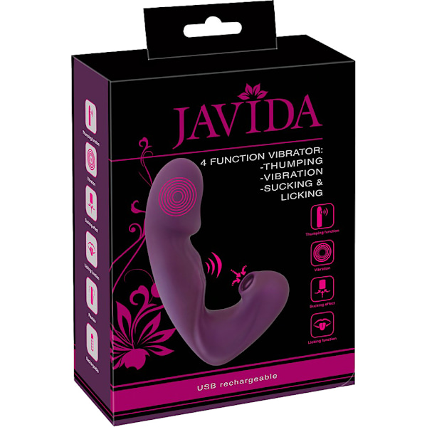 JAVIDA: 4 Function Vibrator Lila