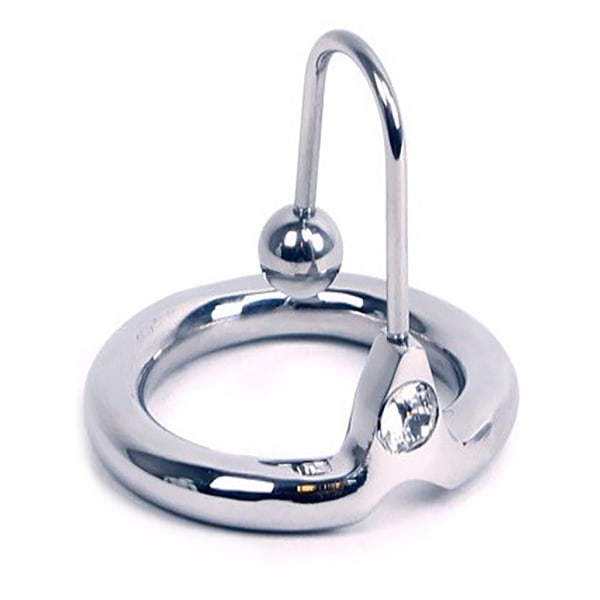 Triune: Lock N Load, Glans Ring with Sperm Stopper Silver