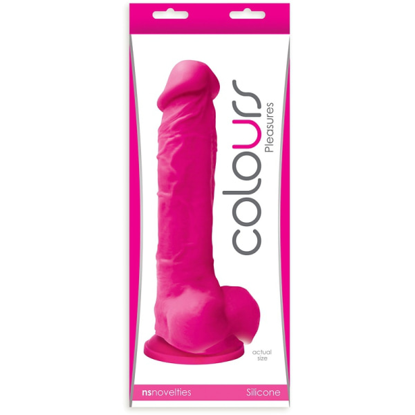 NSNovelties: Colours Pleasures Stor Dildo, 24 cm, rosa Rosa