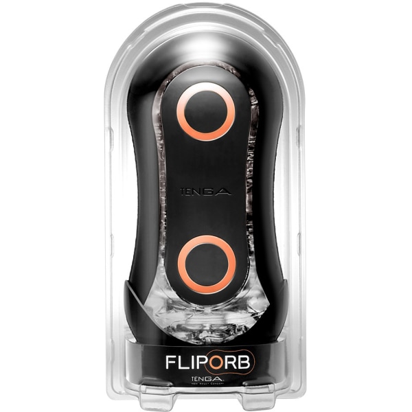 Tenga: Flip Orb Strong, Orange Crash Orange, Svart, Transparent