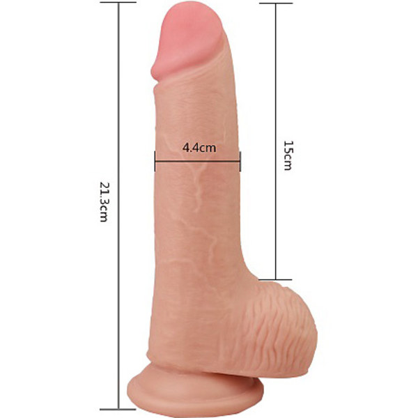 LoveToy: Skinlike Soft Dong Ljus hudfärg 21 cm