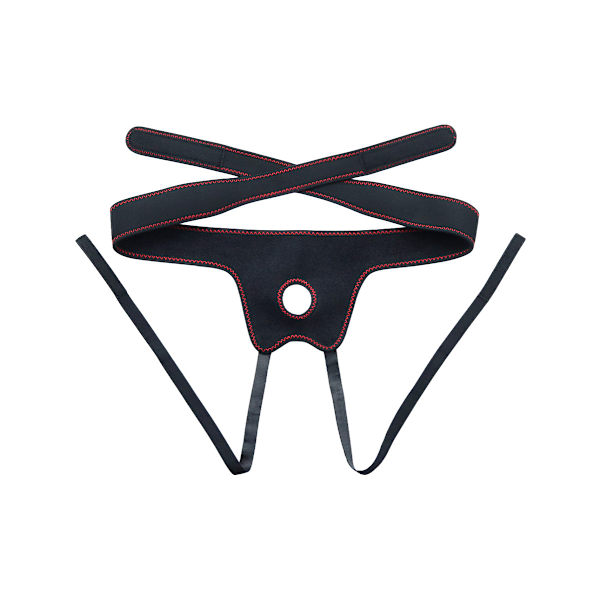 LoveToy: Easy StrapOn Set, 18 cm Mörk hudfärg, Svart