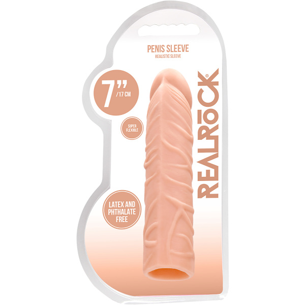 RealRock Skin: Penis Extender Ljus hudfärg 17,5 cm
