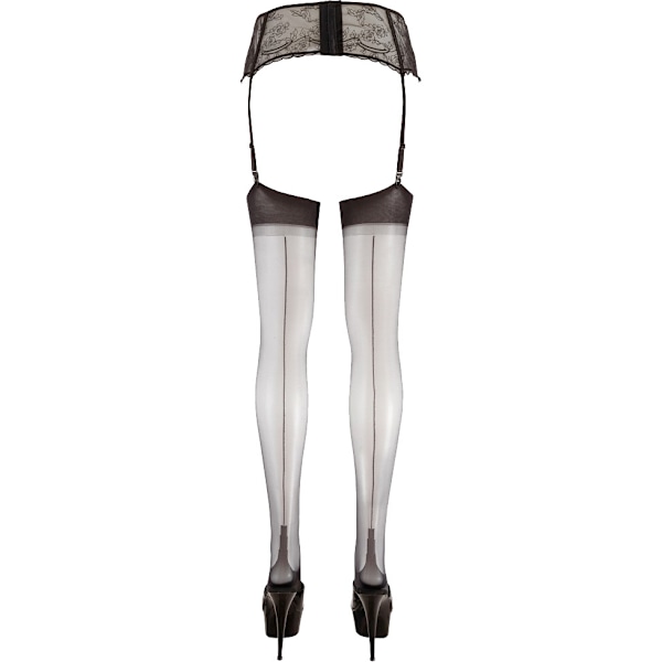 Cottelli Legwear: Stockings Svart 4XL