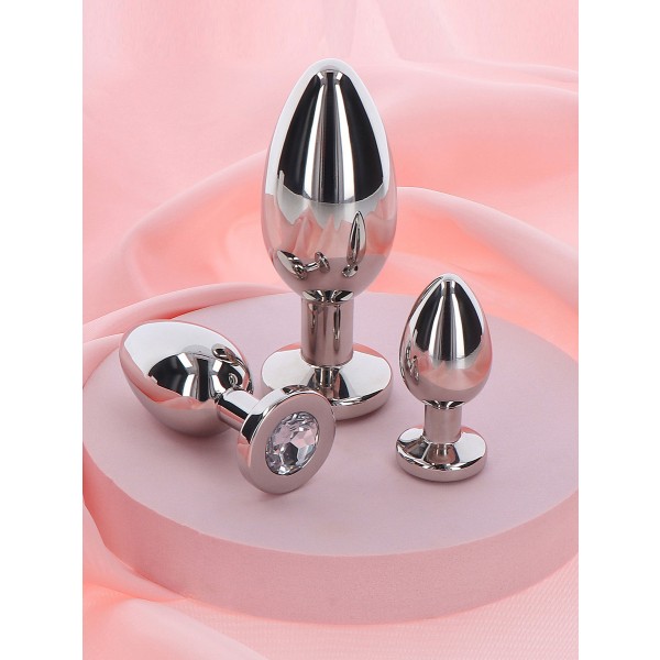 Playhouse: Weighted Steel Butt Plug Silver Small