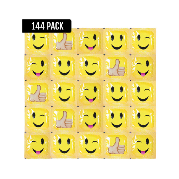 Pasante Smiley: Condoms, 144-pack Transparent
