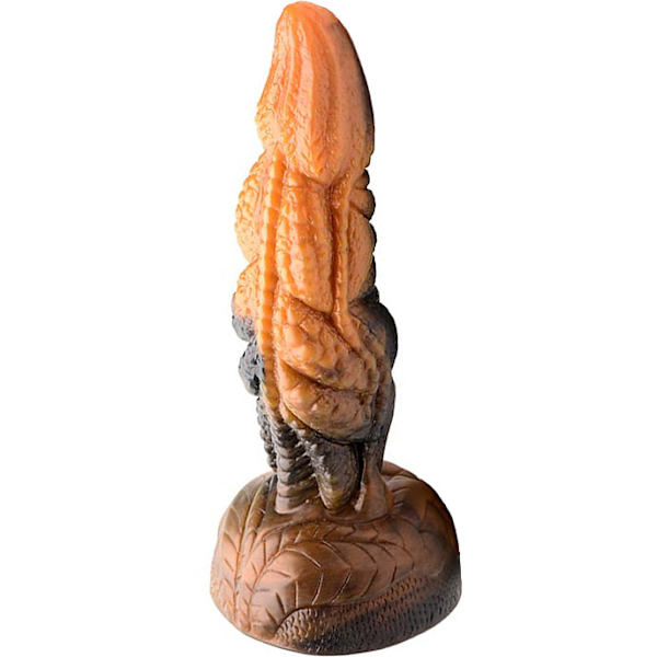 Creature Cocks: Ravager, Rippled Tentacle Silicone Dildo Brun, Orange, Svart