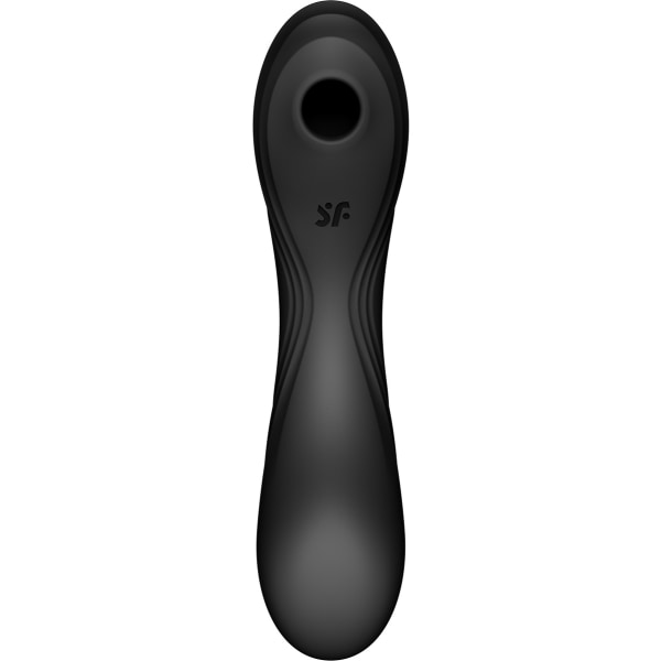 Satisfyer: Curvy Trinity 4, Air Pulse Vibrator, musta Svart