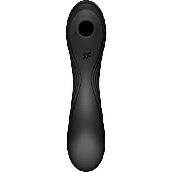 Satisfyer: Curvy Trinity 4, Air Pulse Vibrator, svart Svart