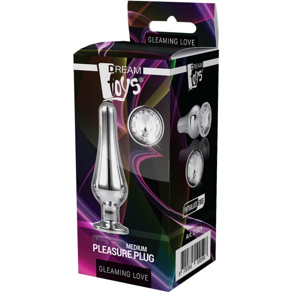 Dream Toys: Gleaming Love, Pleasure Plug Medium, hopea Silver