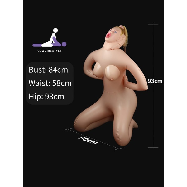 LoveToy: Cowgirl Style Inflatable Love Doll Ljus hudfärg
