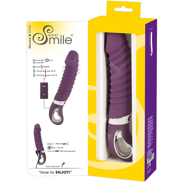 Sweet Smile: Warming Soft Vibrator, purple Lila