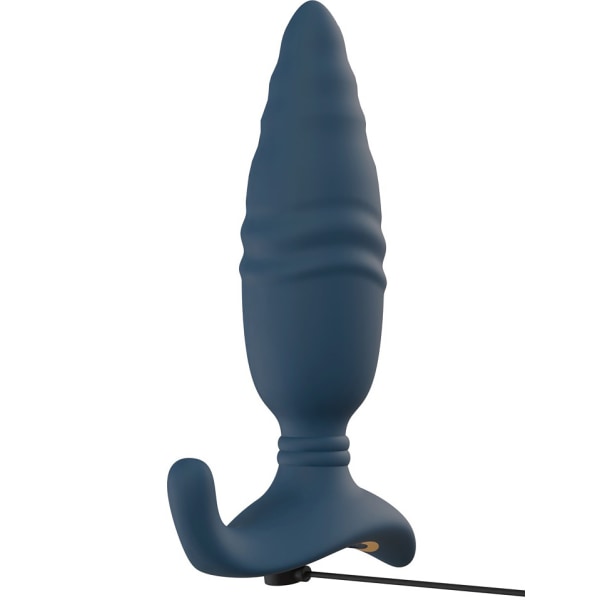 Anos: RC Thrusting Butt Plug with Vibration Blå