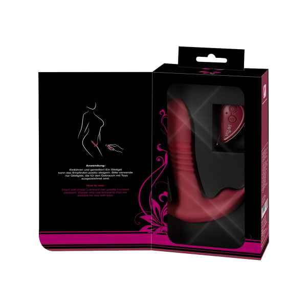 JAVIDA: RC Hands-free 3 Function Vibrator Röd