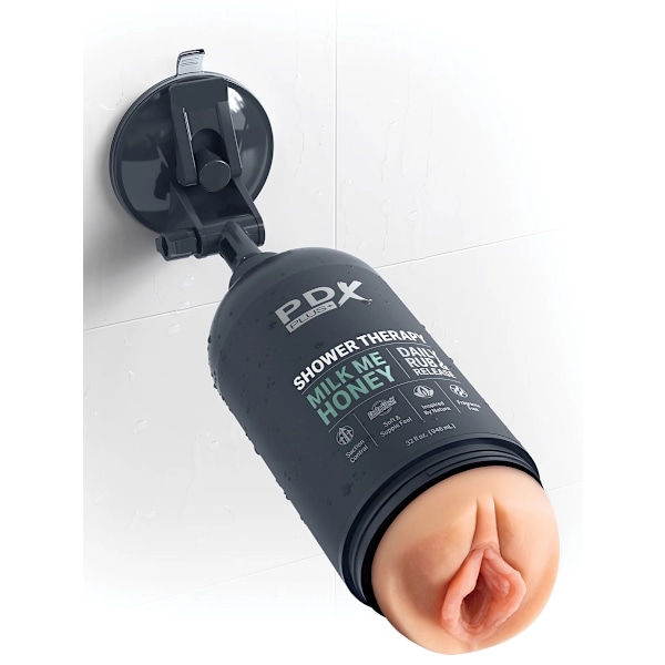Pipedream PDX Plus: Shower Therapy Stroker, Milk Me Honey Ljus hudfärg