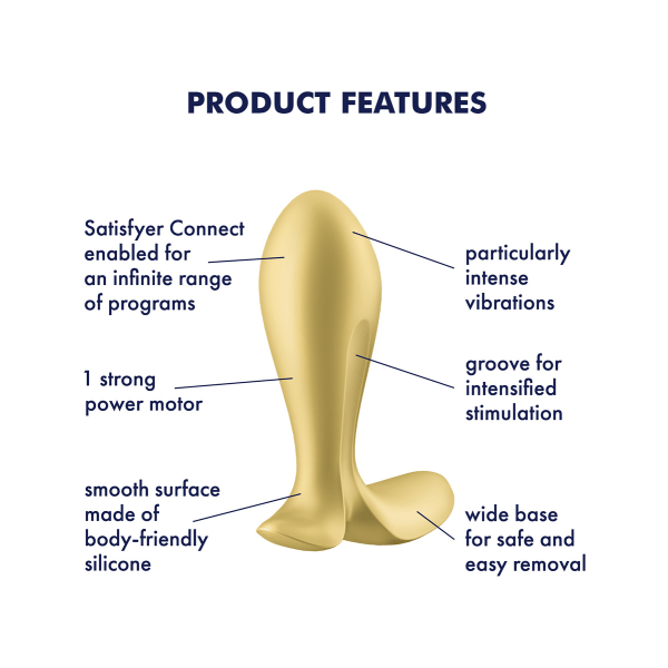 Satisfyer Connect: Intensity Plug, Plug Vibrator Guld