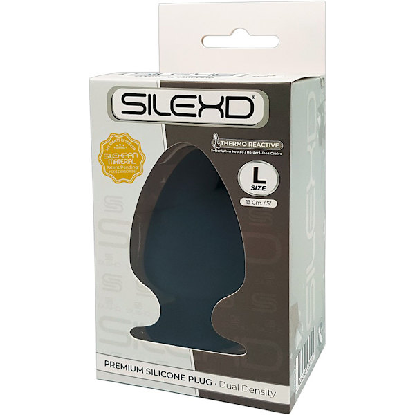 Silexd: Premium Silicone Plug Svart Large