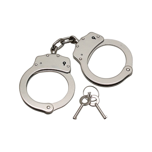 Rimba: Metal Police Handcuffs, Extra Heavy Silver