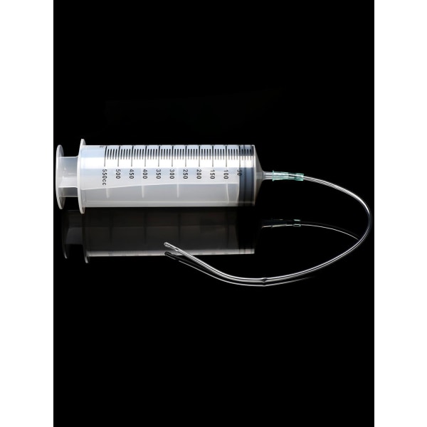 CleanStream: Enema Syringe with Tube (550 ml) Transparent