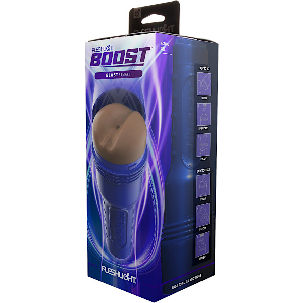 Fleshlight: Boost Blast (Female), mörk/medium Mörk hudfärg