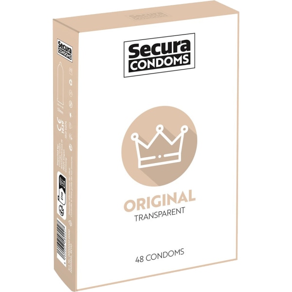 Secura: Original, Kondomer, 48-pack Transparent
