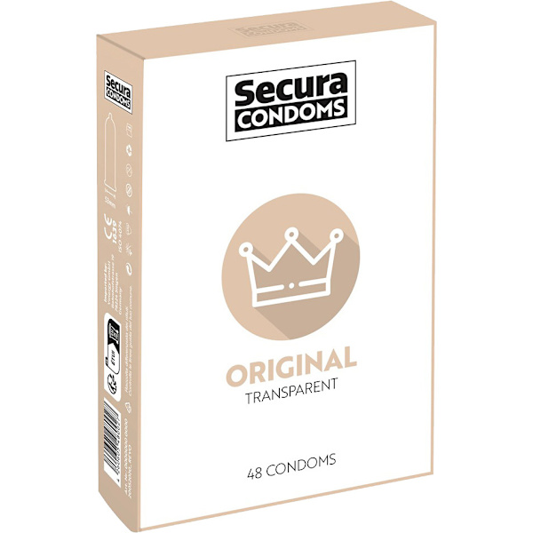 Secura: Original, Kondomer, 48-pack Transparent