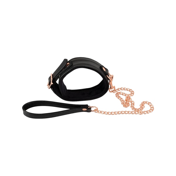 Bad Kitty: Collar with Leash Svart