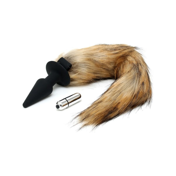 Rimba: Butt Plug with Foxtail Svart