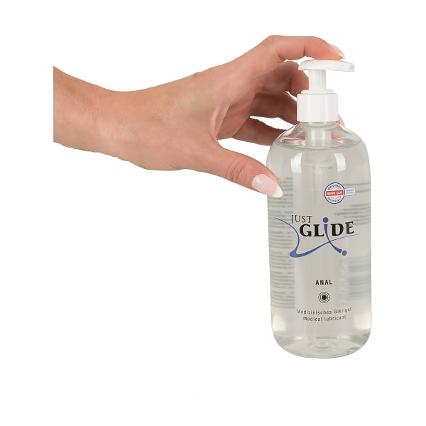 Just Glide Anal: Water-based Lubricant, 500 ml Transparent