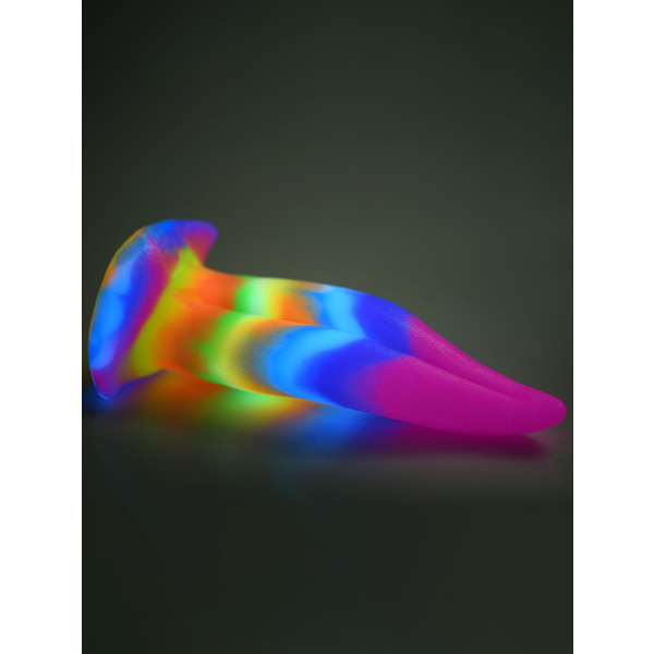 Creature Cocks: Unicorn Kiss, Glow in the Dark Silicone Dildo Självlysande
