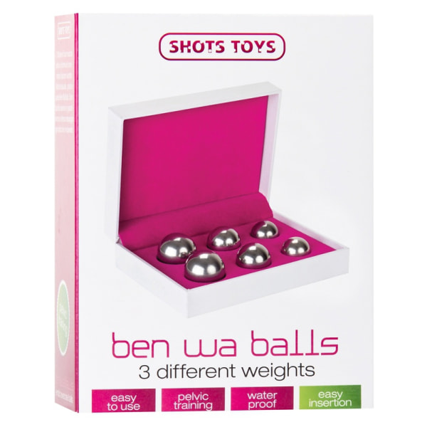 Shots Toys: Ben Wa Balls, 3 Different Weights, silver Silver