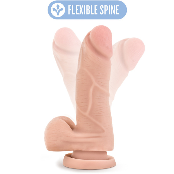 Au Naturel: Mighty Mike Dildo, 15 cm Ljus hudfärg