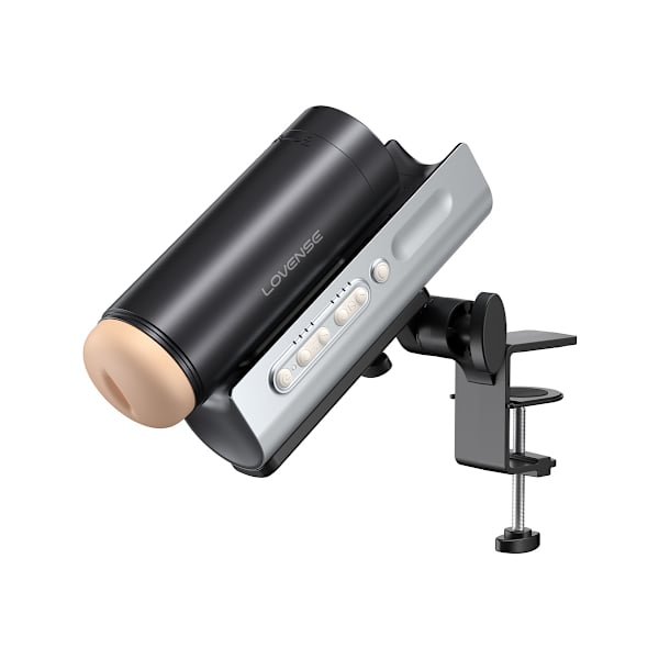 Lovense: Solace Pro, Bluetooth Automatic Thrusting Mastubator Grå, Silver, Svart